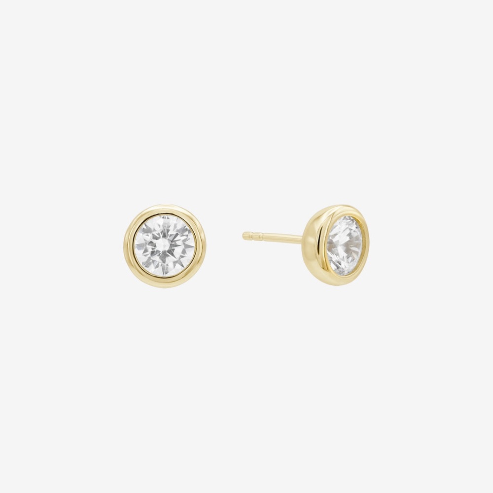 SHASHI Bezel Solitaire Stud